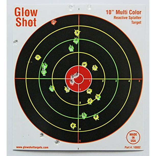 Shooting Targets Reactive Splatter Range Paper Target Gun Shoot Rifle Glow.....